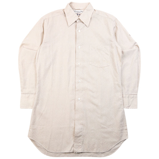 Vintage 90s Dior Monsieur Monogram Long Sleeve Button Up Shirt Size S