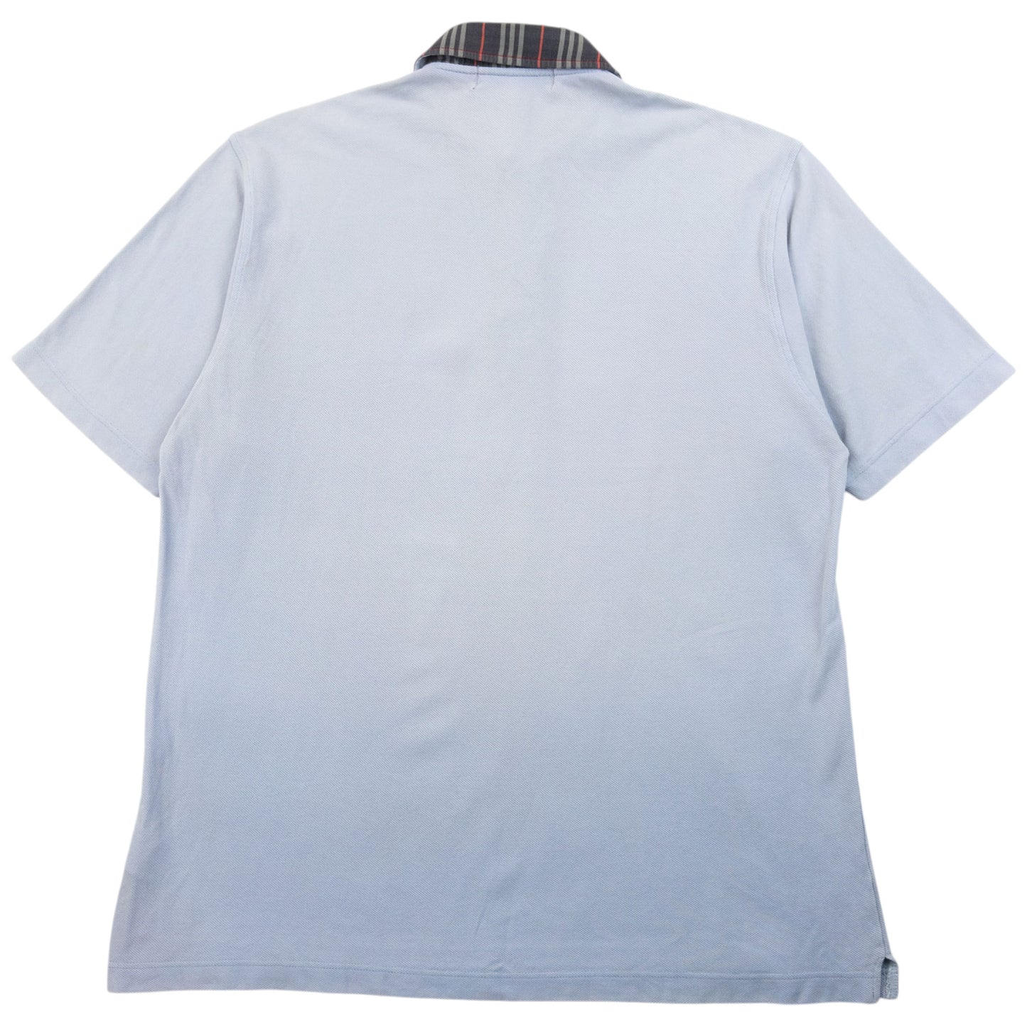 Vintage 90s Burberry Nova Check Collar Polo Shirt Size M