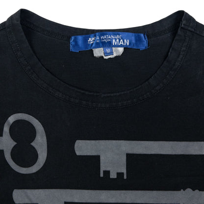 Vintage Junya Watanabe X Comme Des Garçons MAN Key T Shirt Size M