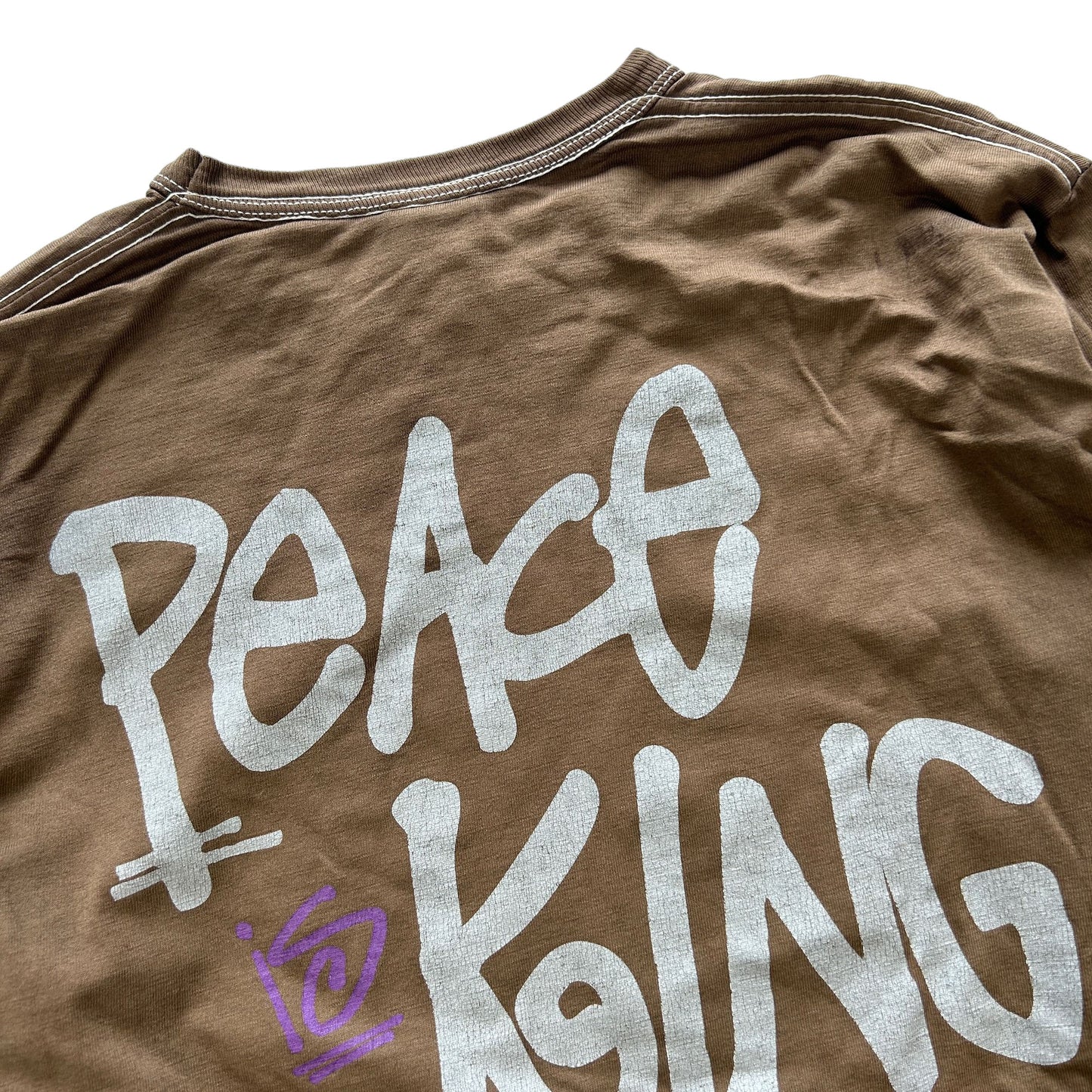 Vintage Stussy Peace King Long Sleeve T-Shirt Size L
