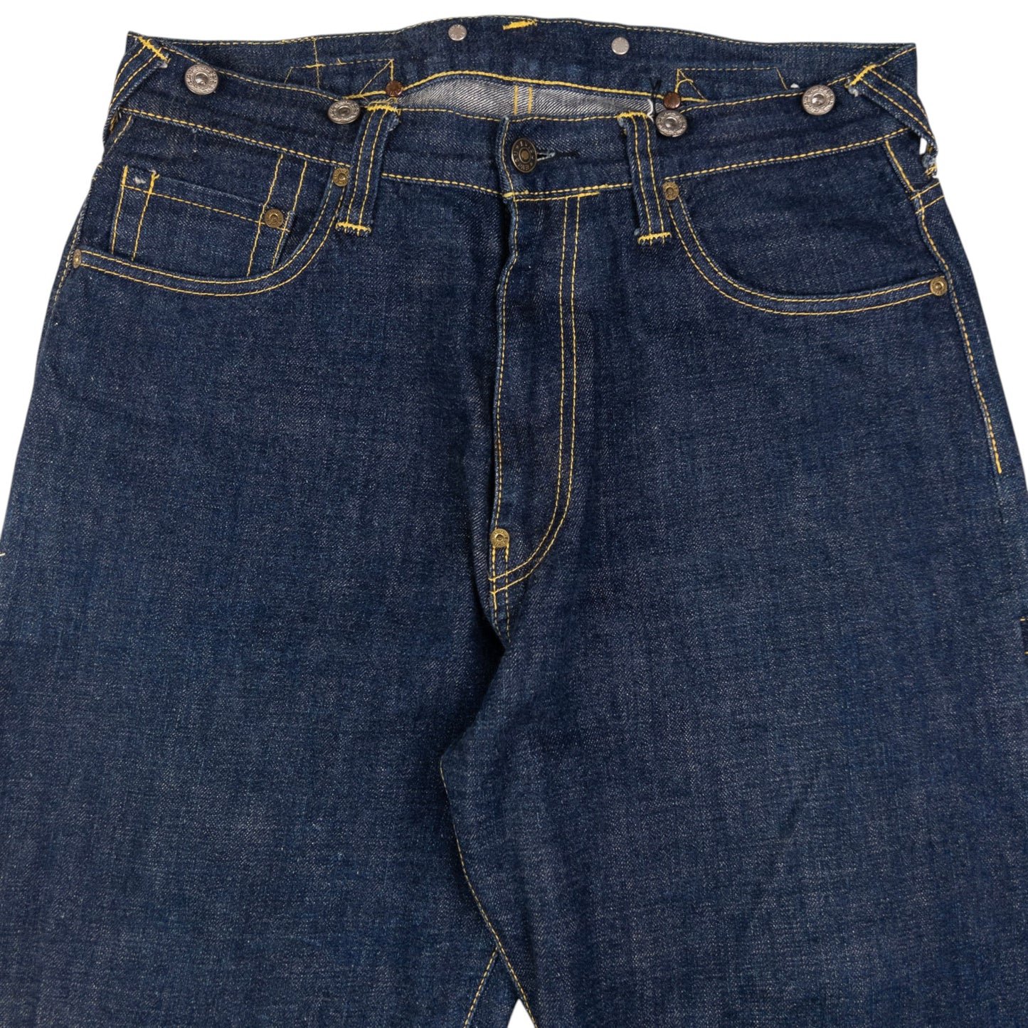 Vintage Evisu Zip Bondage Embroidered Gull Japanese Denim Jeans Size W32