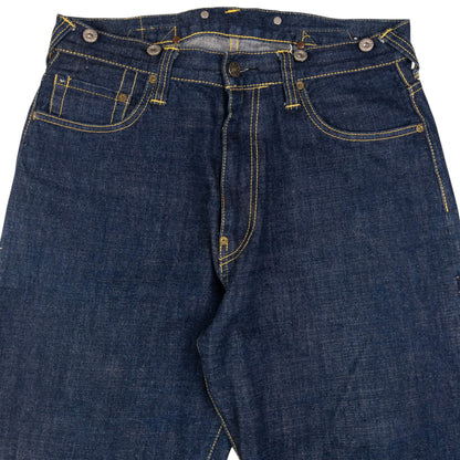 Vintage Evisu Zip Bondage Embroidered Gull Japanese Denim Jeans Size W32