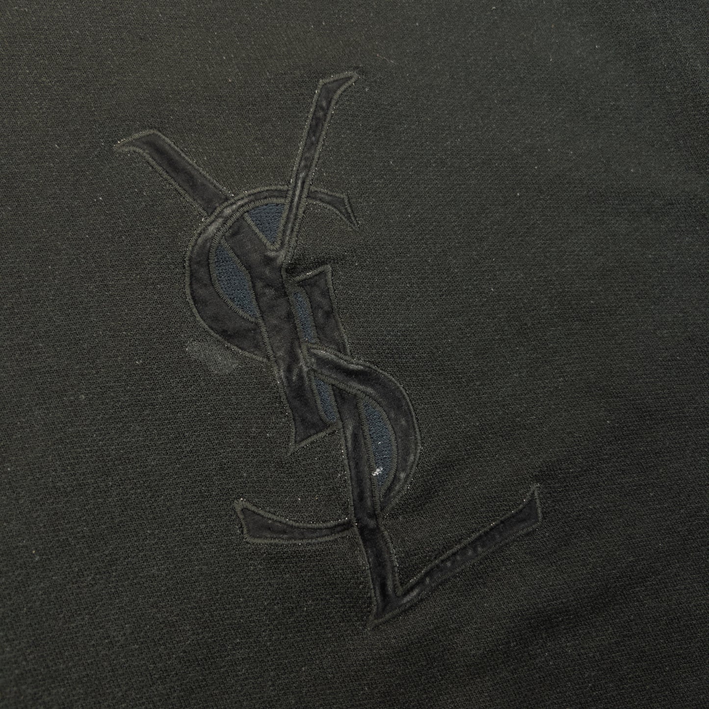 Vintage 80s YSL Yves Saint Laurent Embroidered Sweatshirt Size S