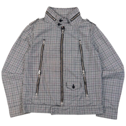 Vintage 2000s PPFM Checkered Multi Zip Jacket Womens Size S