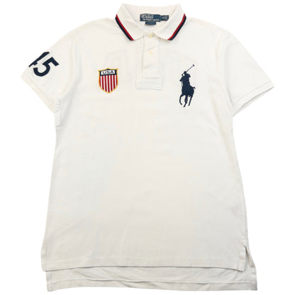 Vintage 90s Polo Ralph Lauren USA Polo Shirt Size M