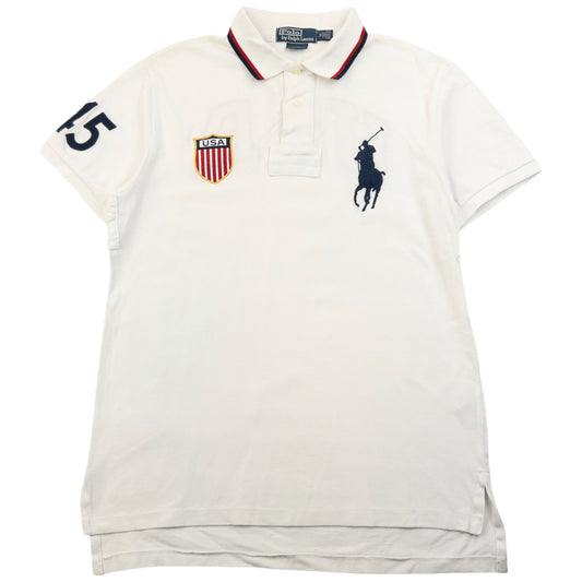 Vintage 90s Polo Ralph Lauren USA Polo Shirt Size M