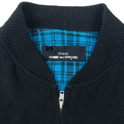 Vintage 90s Comme Des Garçons Tricot Checkered Bomber Jacket Size L