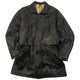 Vintage 90s Burberry Nova Check Lined Leather Jacket Size M