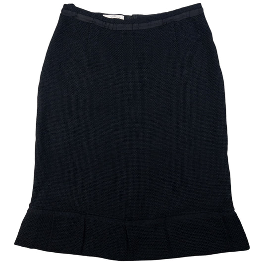Vintage Prada Pleated Wool Skirt Womens Size W30