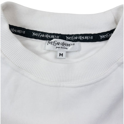 Vintage 90s YSL Yves Saint Laurent Embroidered Sweatshirt Size M
