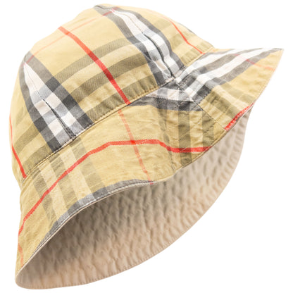 Vintage 90s Burberry Nova Check Reversible Bucket Hat