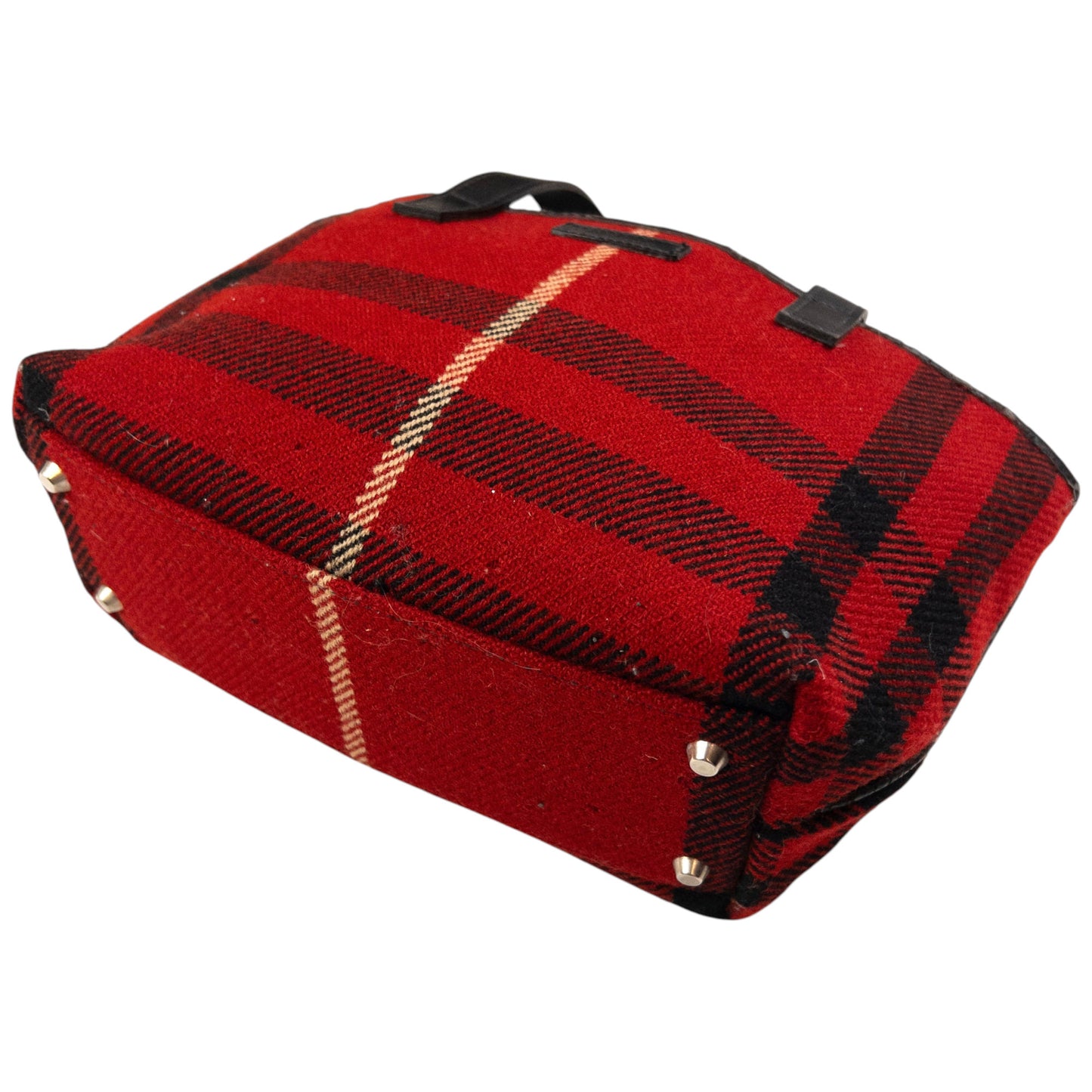 Vintage Burberry Nova Check Wool Shoulder Bag