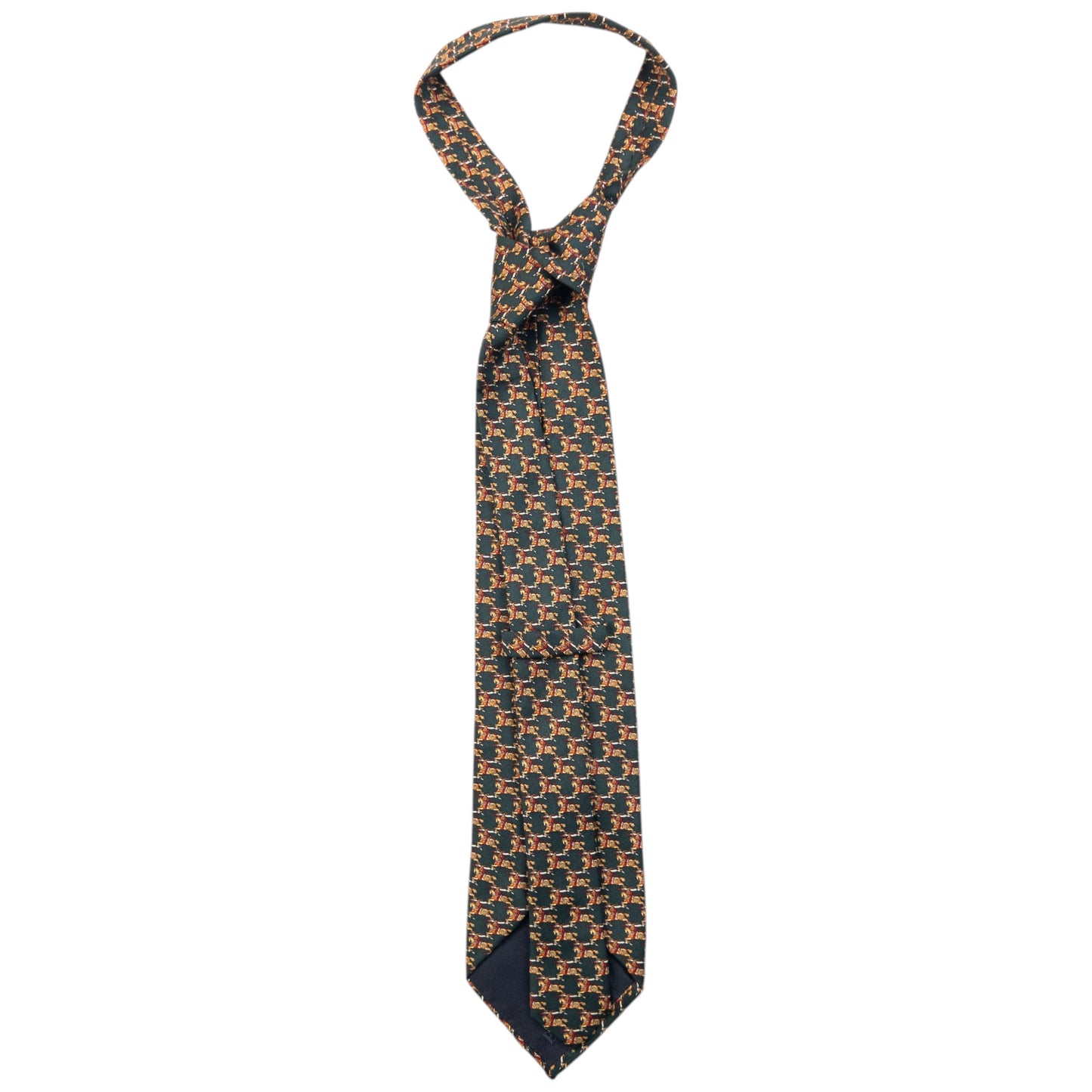 Vintage 90s Burberry Monogram Silk Tie