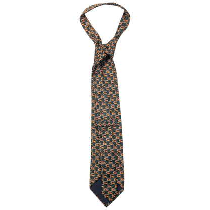 Vintage 90s Burberry Monogram Silk Tie