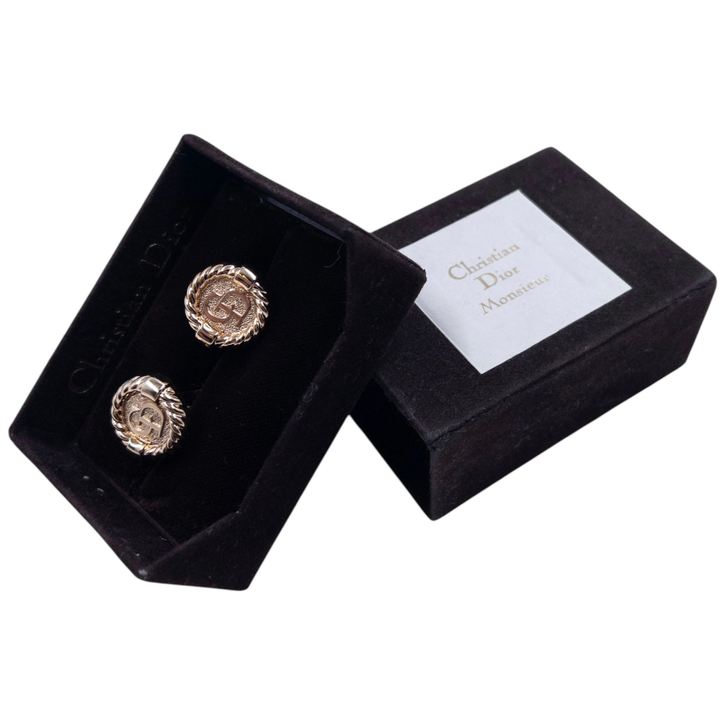 Vintage 90s Dior Embossed Cufflinks