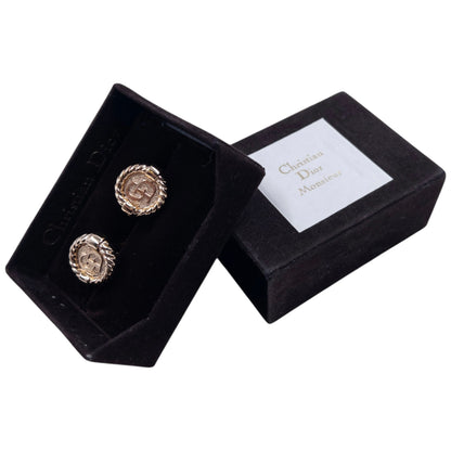 Vintage 90s Dior Embossed Cufflinks
