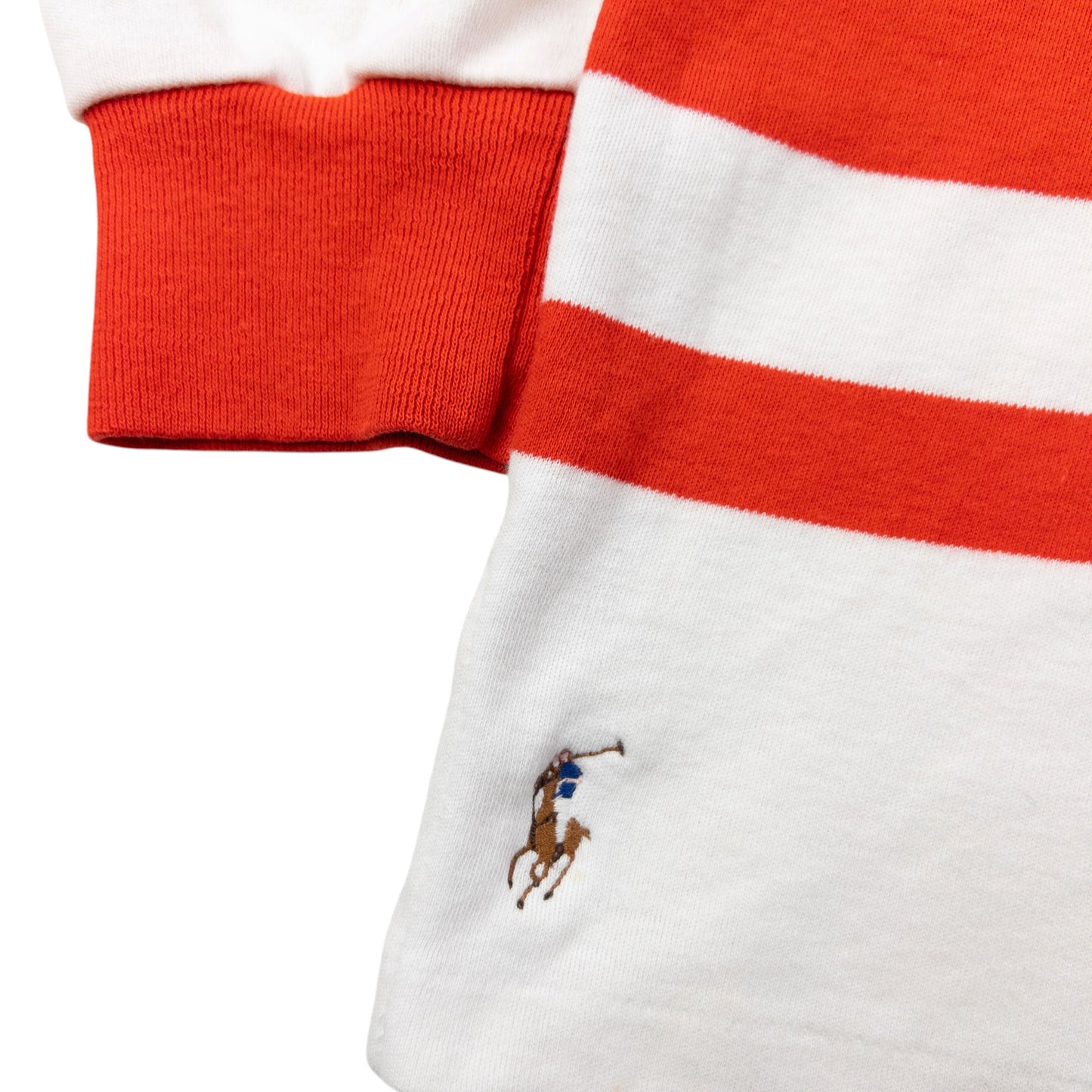 Vintage 90s Polo Ralph Lauren Striped Long Sleeve Polo Shirt Size XL