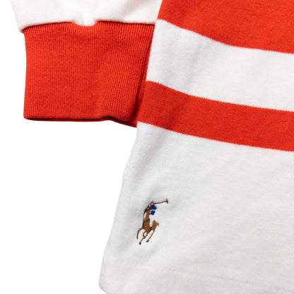 Vintage 90s Polo Ralph Lauren Striped Long Sleeve Polo Shirt Size XL