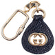 Vintage 90s Gucci Leather Tag Carabiner Key Ring