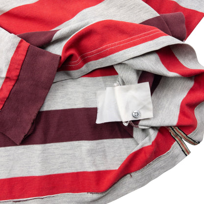 Vintage 2000s Burberry Striped Long Sleeve Polo Shirt Size L