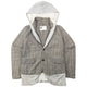 Vintage 90s Final Home By Issey Miyake Layered Hoodie Jacket Size S