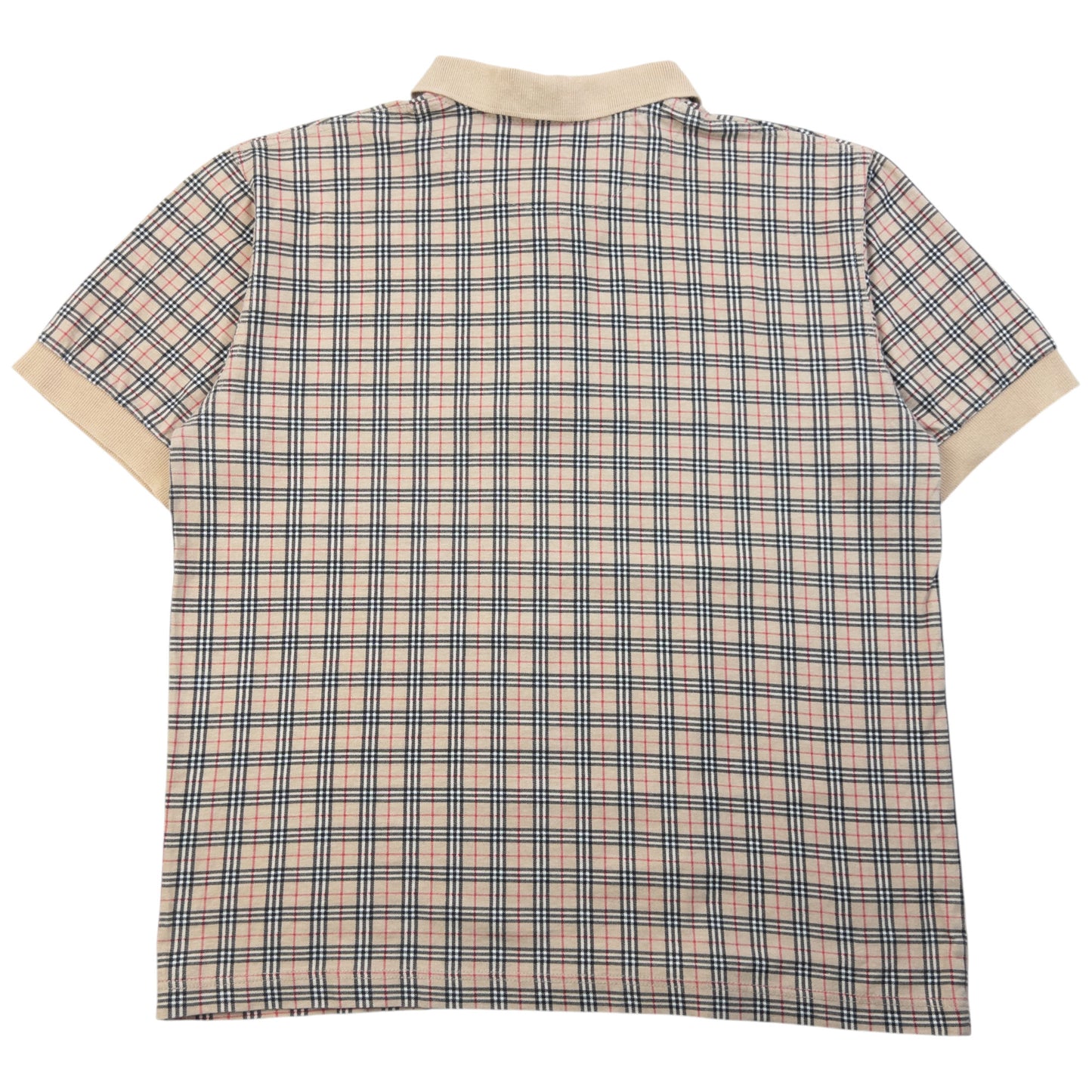 Vintage 90s Burberry Nova Check Polo Shirt Womens Size M
