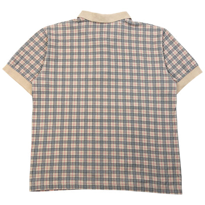 Vintage 90s Burberry Nova Check Polo Shirt Womens Size M