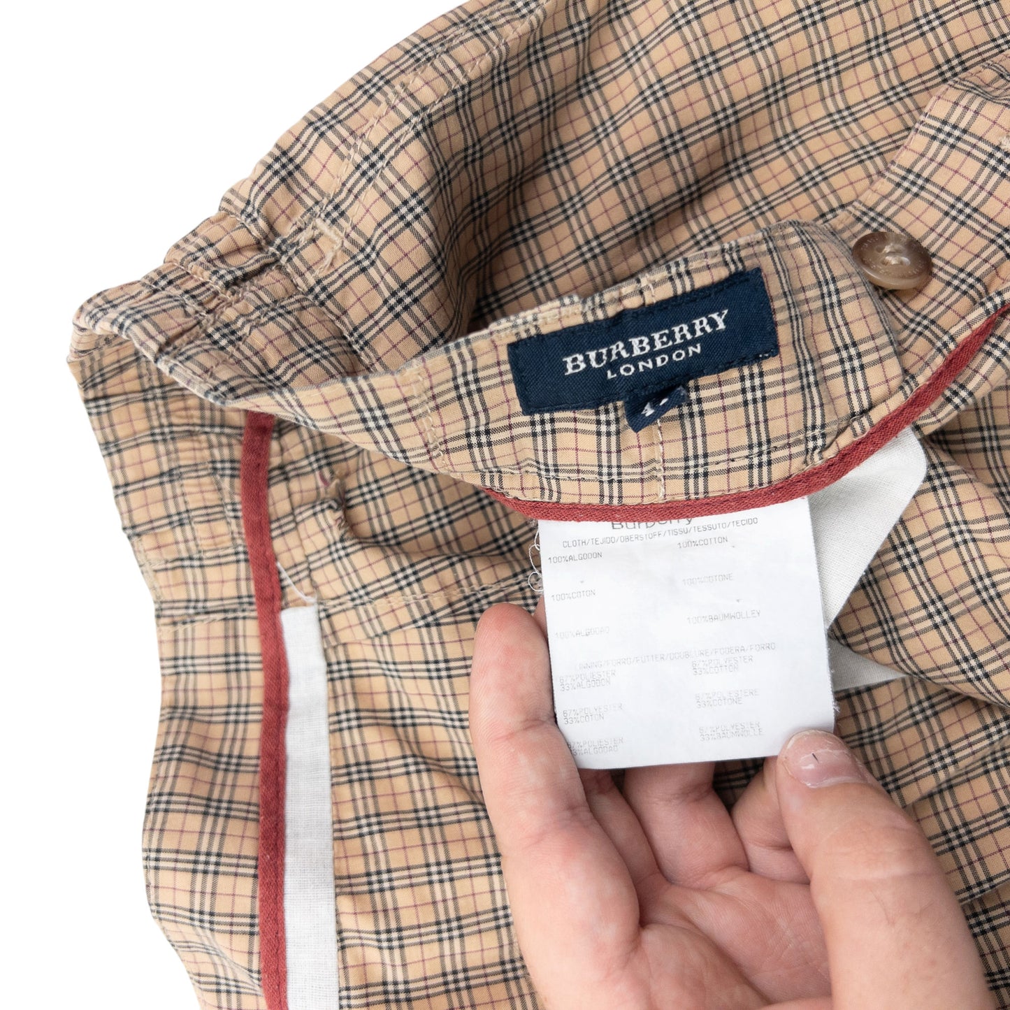 Vintage 2000s Burberry Nova Check Shorts Size W36