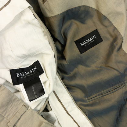 Vintage 2000s Balmain Jacket & Trousers Suit Set Size L
