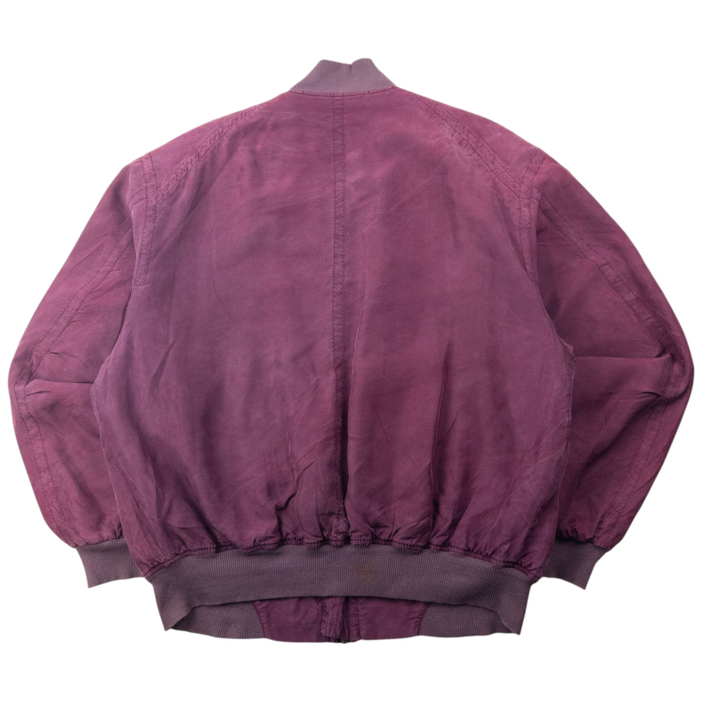 Vintage 90s Hugo Boss Silk Bomber Jacket Size XXL