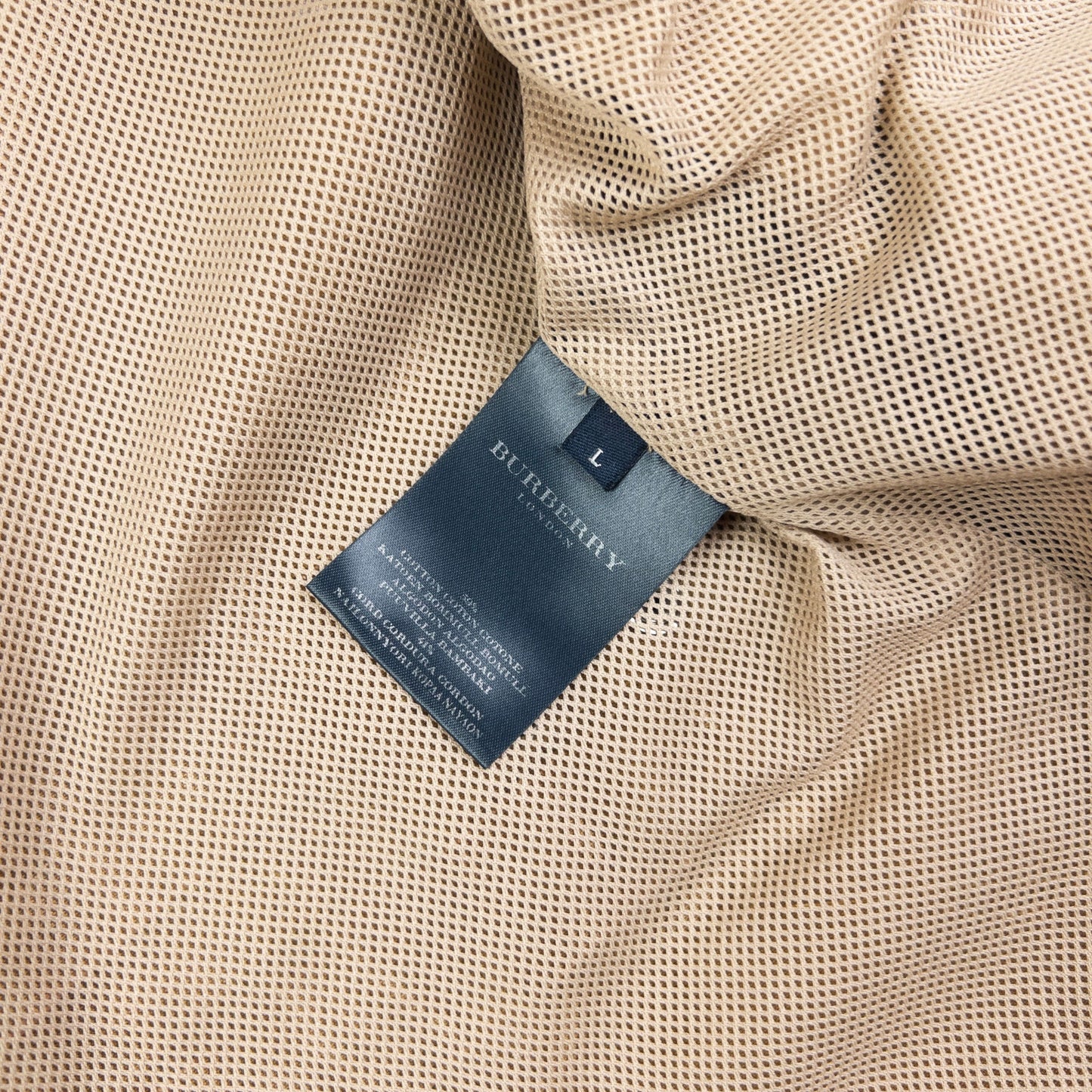 Vintage Burberry Zip Up Cargo Jacket Size XL