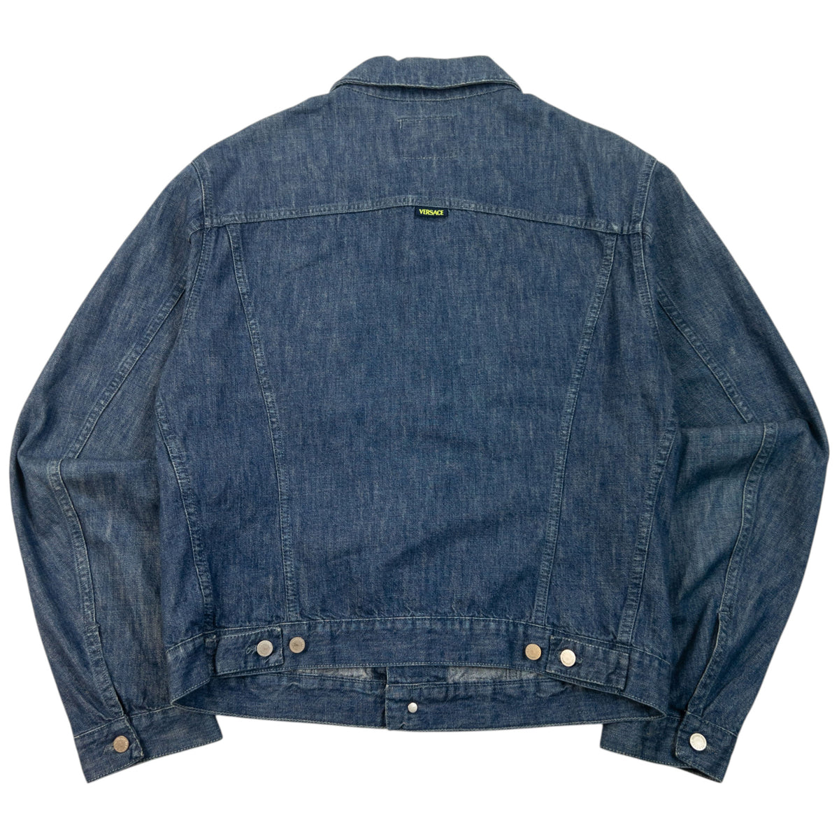 Vintage 2000s Versace Jeans Couture Button Up Denim Jacket Size S