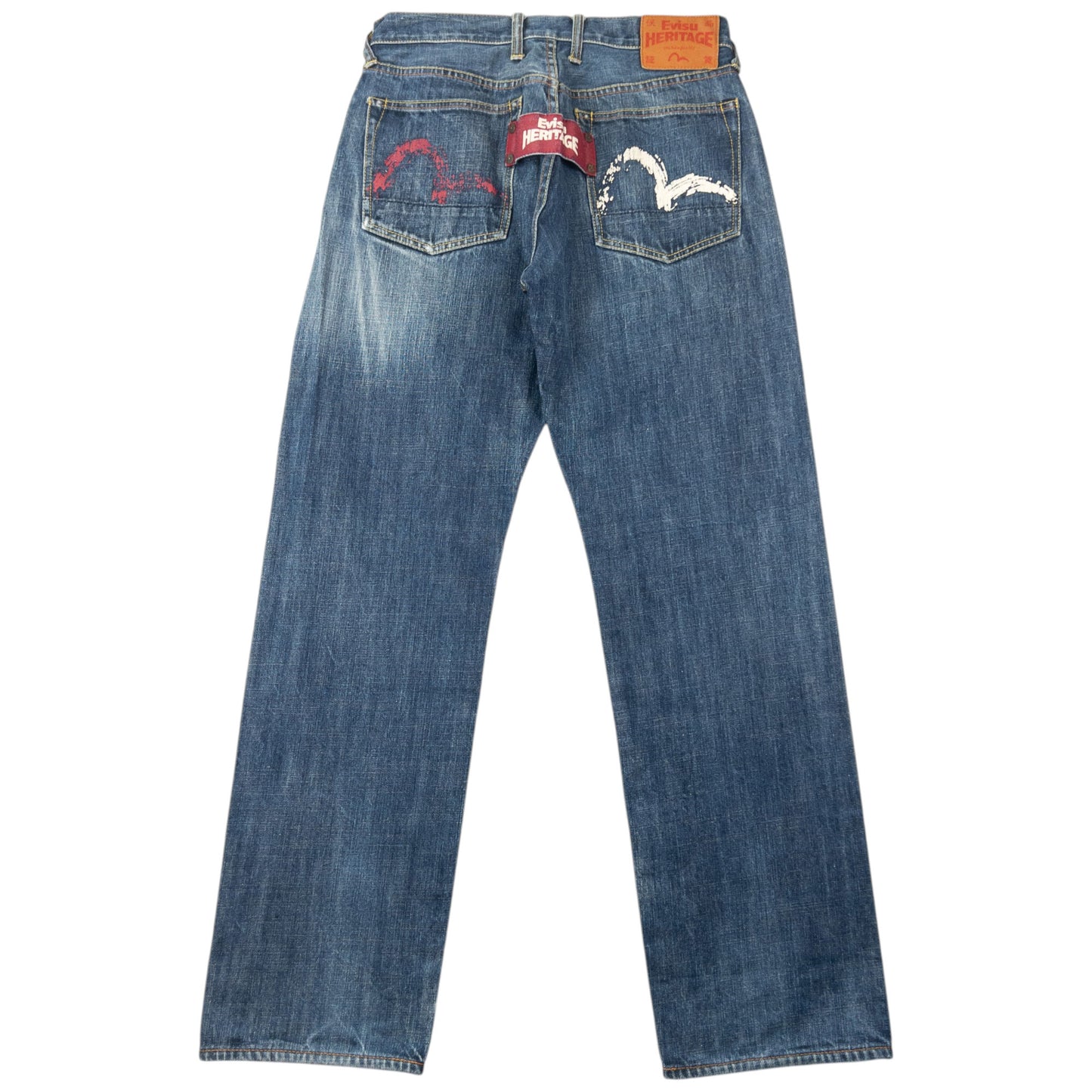 Vintage 2000s Evisu Heritage Double Gull Japanese Denim Jeans Size W30