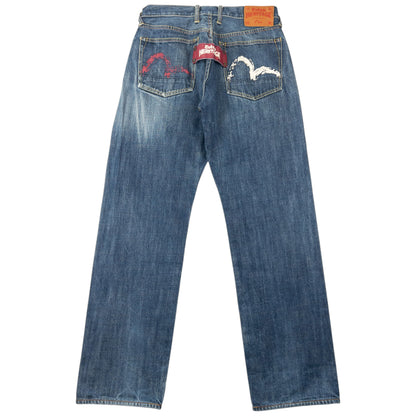 Vintage 2000s Evisu Heritage Double Gull Japanese Denim Jeans Size W30