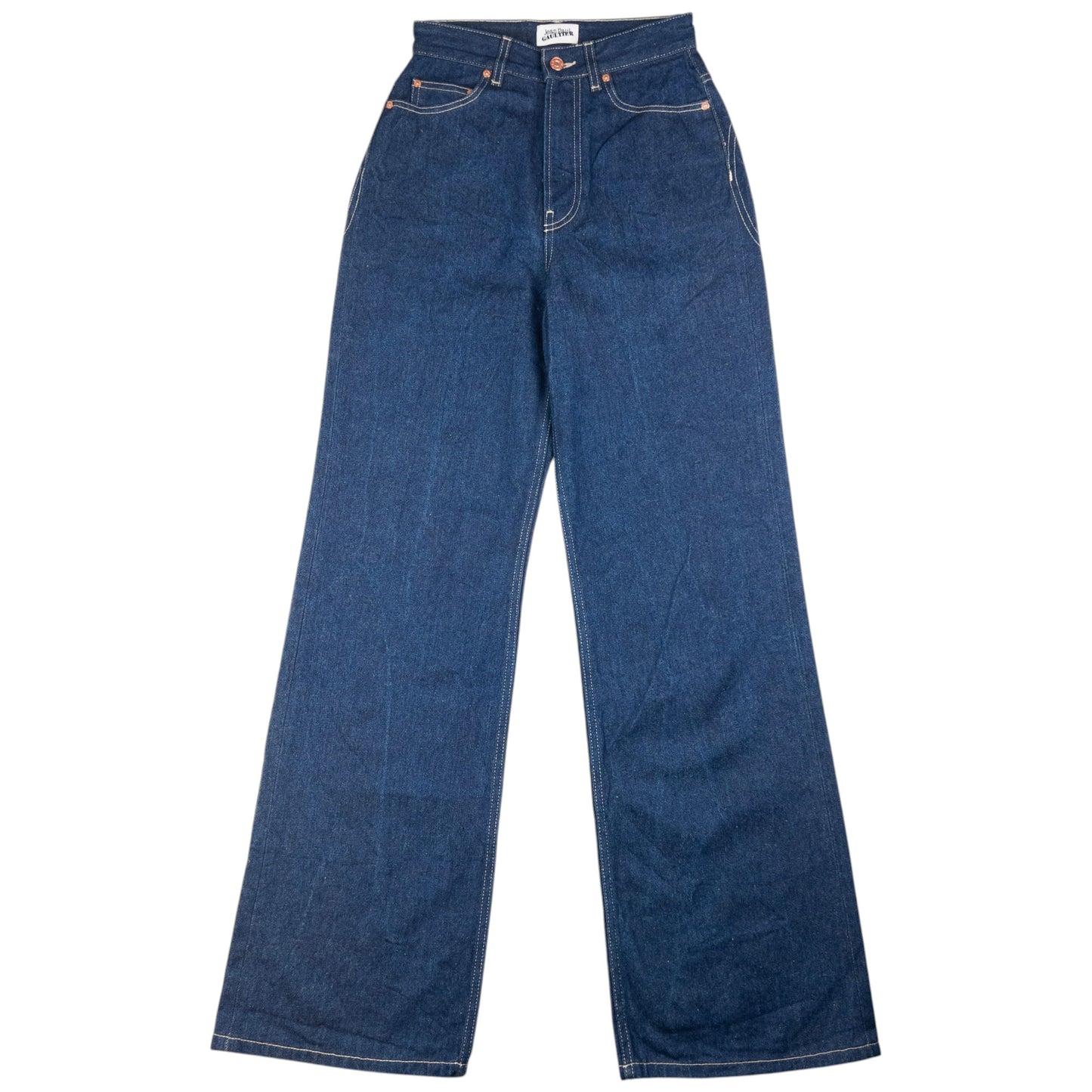 Vintage Jean Paul Gaultier Haute Jeanerie Embroidered Denim Jeans Size W25