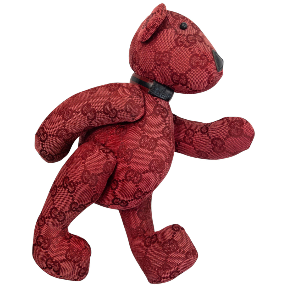 Vintage 2000s Gucci Monogram Dog Teddy Bear