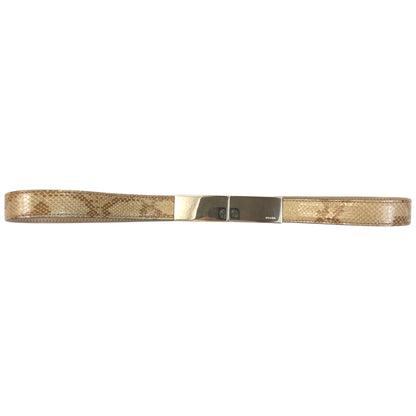 Vintage 2000s Prada Snakeskin Leather Belt Womens Size W25