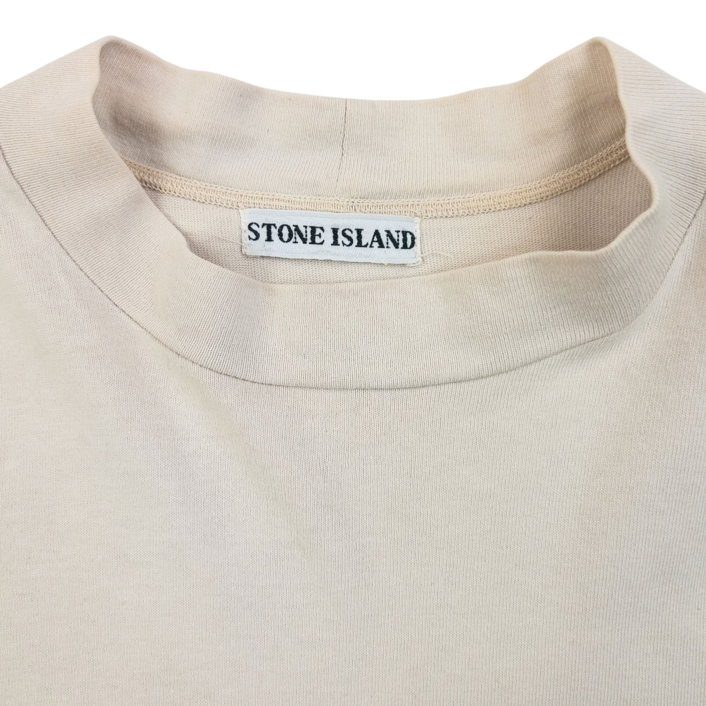 Vintage 90s Stone Island Center Logo Long Sleeve T Shirt Size S