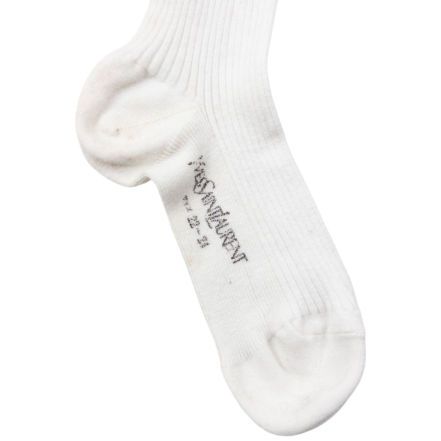 Vintage YSL Yves Saint Laurent Embroidered Socks