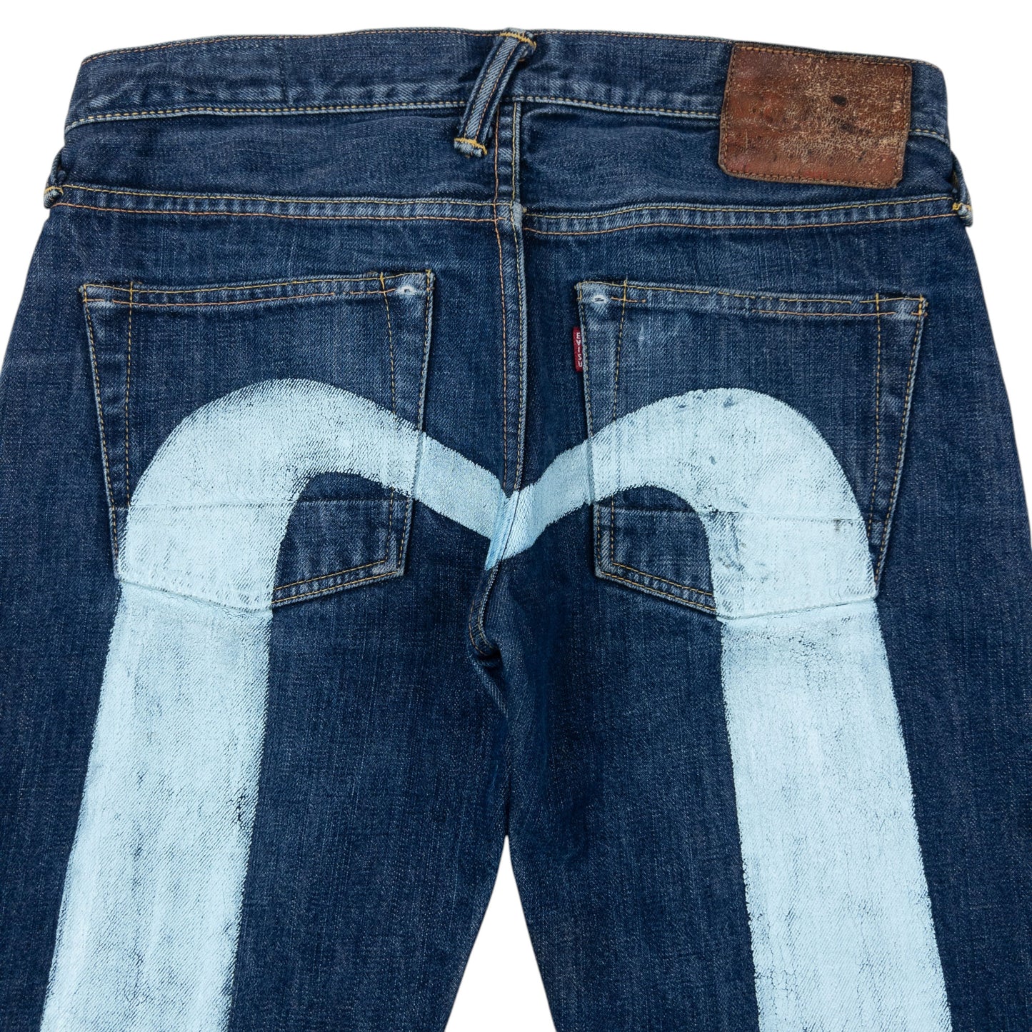 Vintage Evisu Painted Daicock Japanese Denim Jeans Size W31