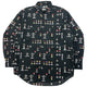 Vintage 90s Moschino Jeans Desktop Icon Long Sleeve Button Up Shirt Size M