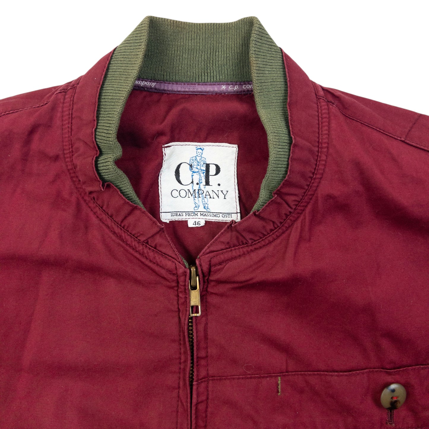 Vintage 80s CP Company Zip Off Sleeve Bomber Jacket Size S