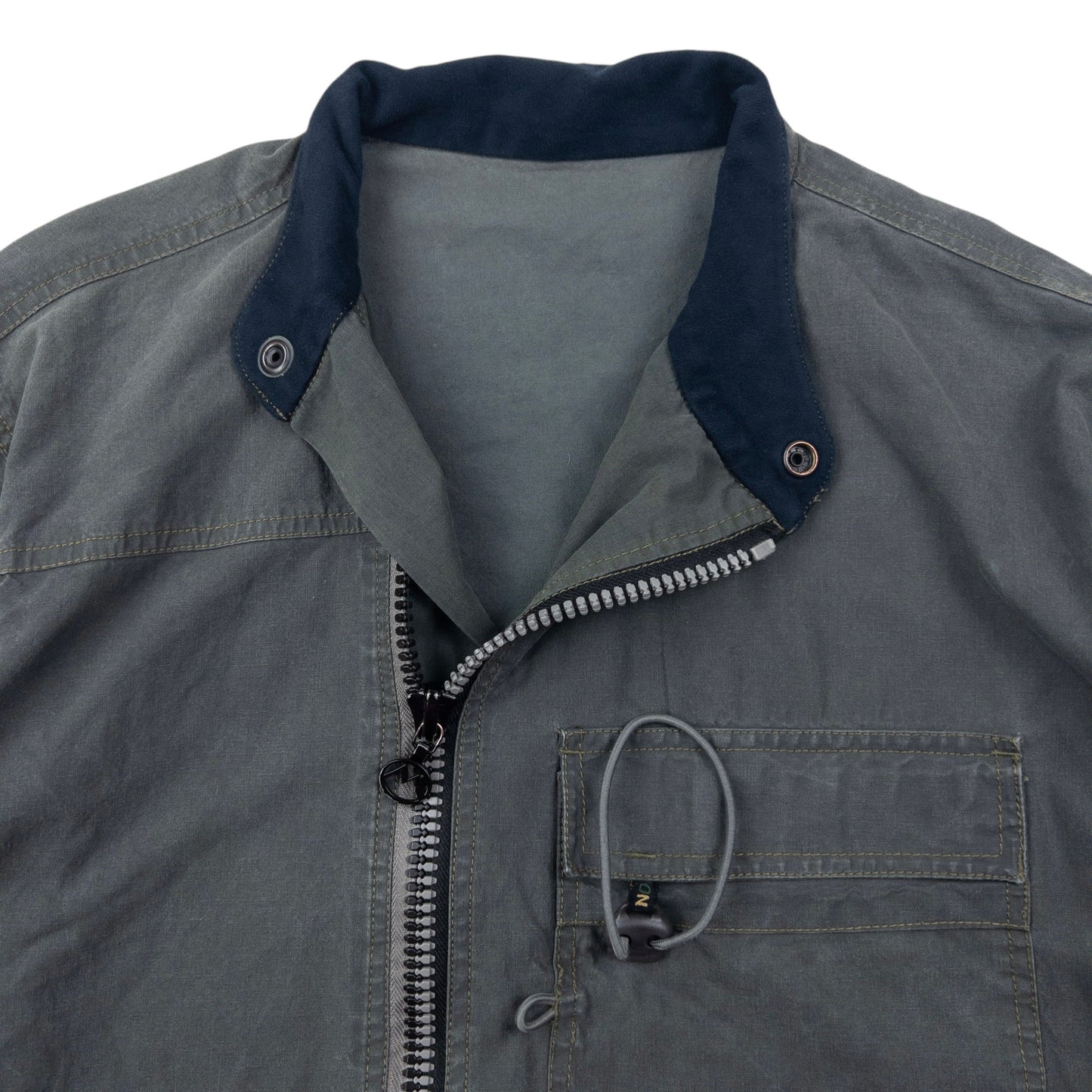 Vintage 1999 Maharishi Asymmetric Zip Up Jacket Size M