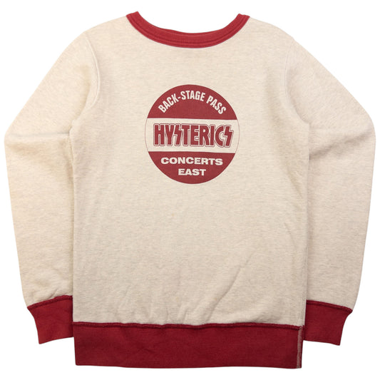 Vintage Hysteric Glamour Stage Pass Concerts East Graphic Sweatshirt Womens Size S