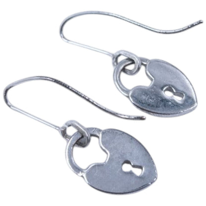 Vintage Dior Silver Heart Locket Earrings