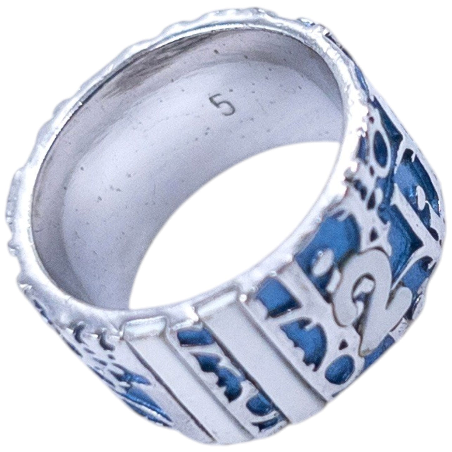 Vintage 2000s Dior By John Galliano Monogram Number Ring