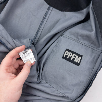 Vintage 2000s PPFM Zip Up Denim Cargo Jacket Size M