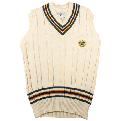 Vintage Burberry Wool Cable Knit Sweater Vest Size M