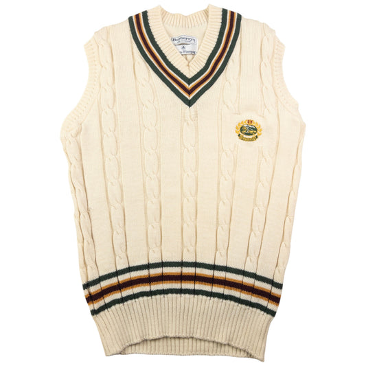 Vintage Burberry Wool Cable Knit Sweater Vest Size M