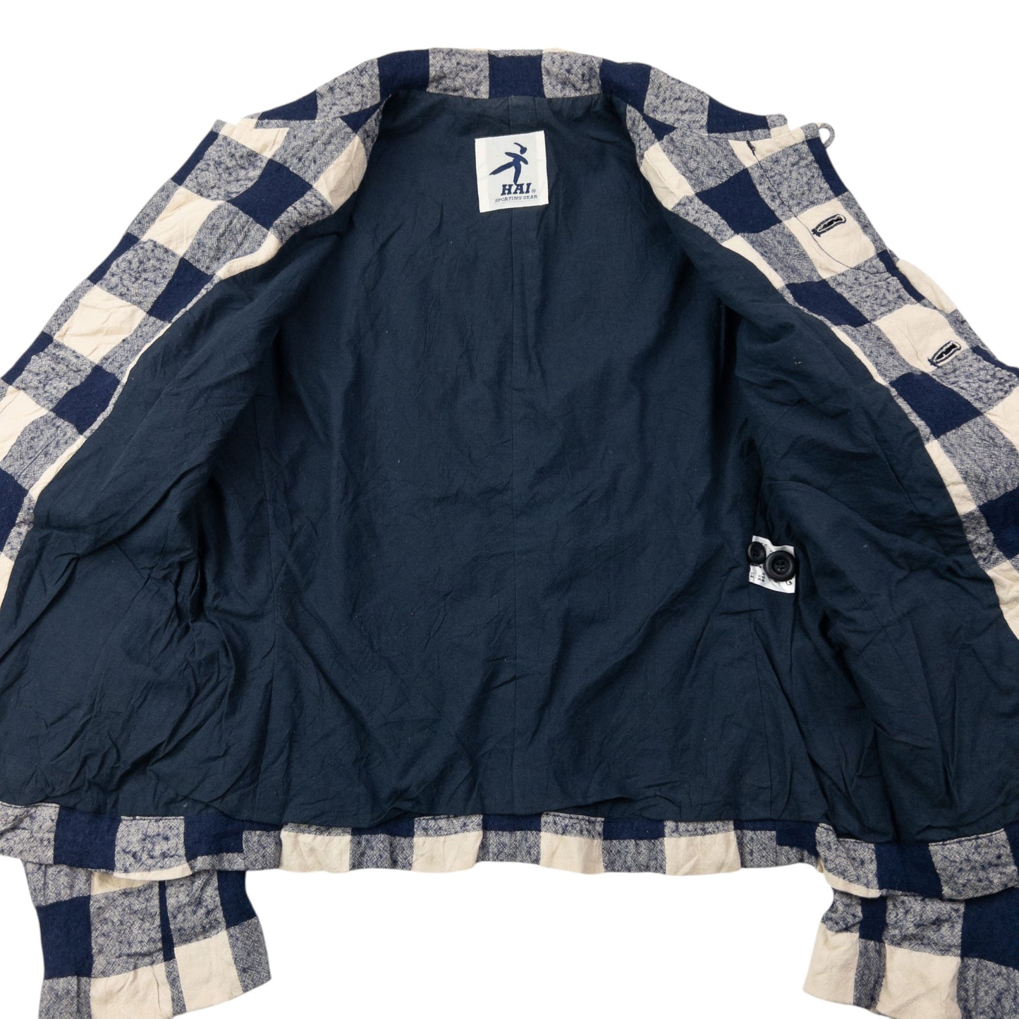Vintage 90s Hai Sporting Gear By Issey Miyake Checkered Jacket Womens Size S